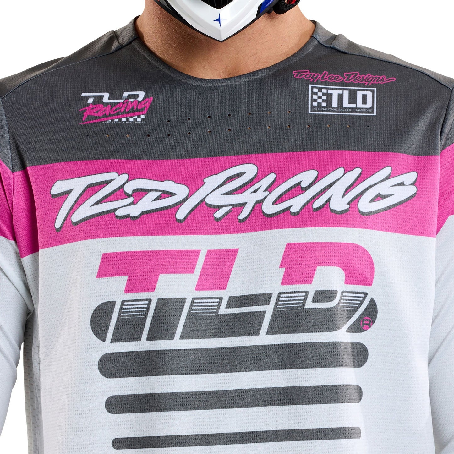 Troy Lee Designs Sprint Long Sleeve MTB Jersey - Fifty-50 - Chalk