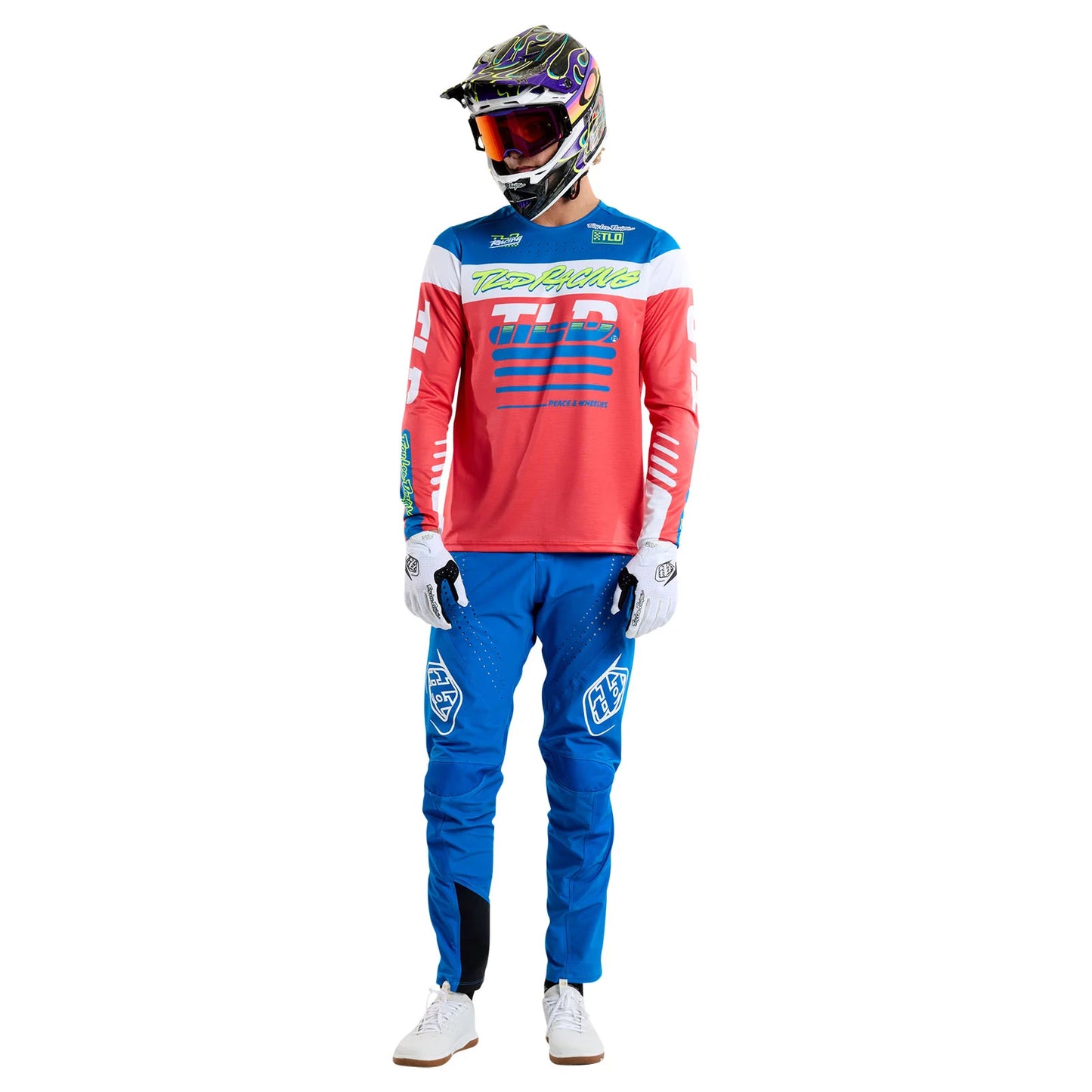 Troy Lee Designs Sprint Long Sleeve MTB Jersey - Fifty-50 - Fiery Red