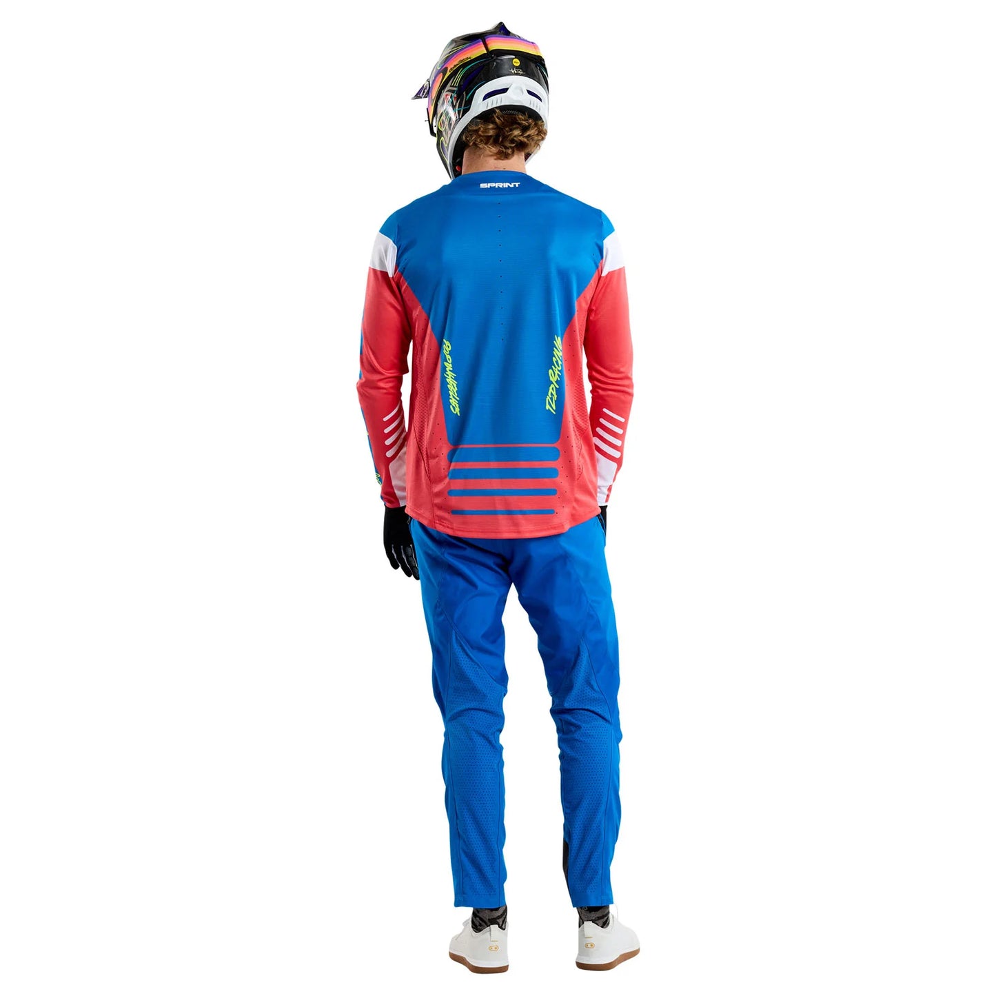 Troy Lee Designs Sprint Long Sleeve MTB Jersey - Fifty-50 - Fiery Red