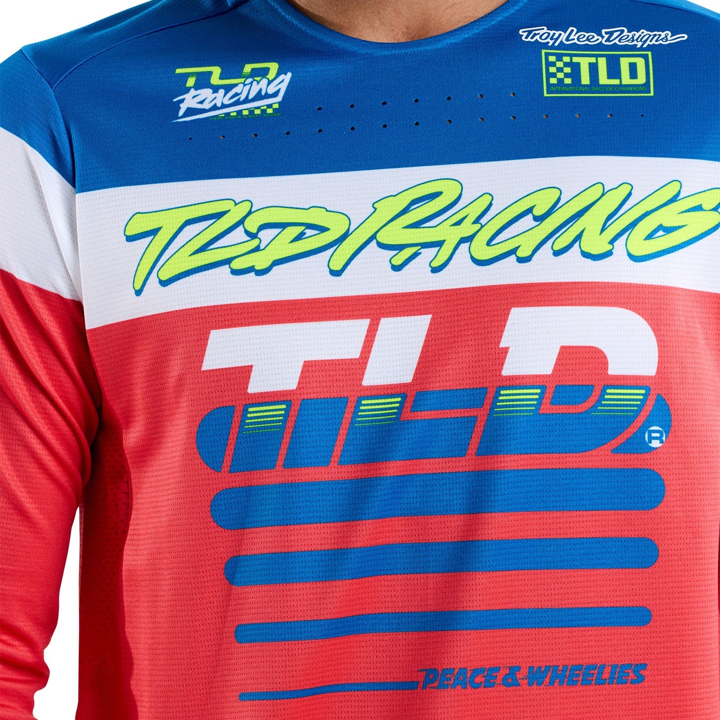 Troy Lee Designs Sprint Long Sleeve MTB Jersey - Fifty-50 - Fiery Red