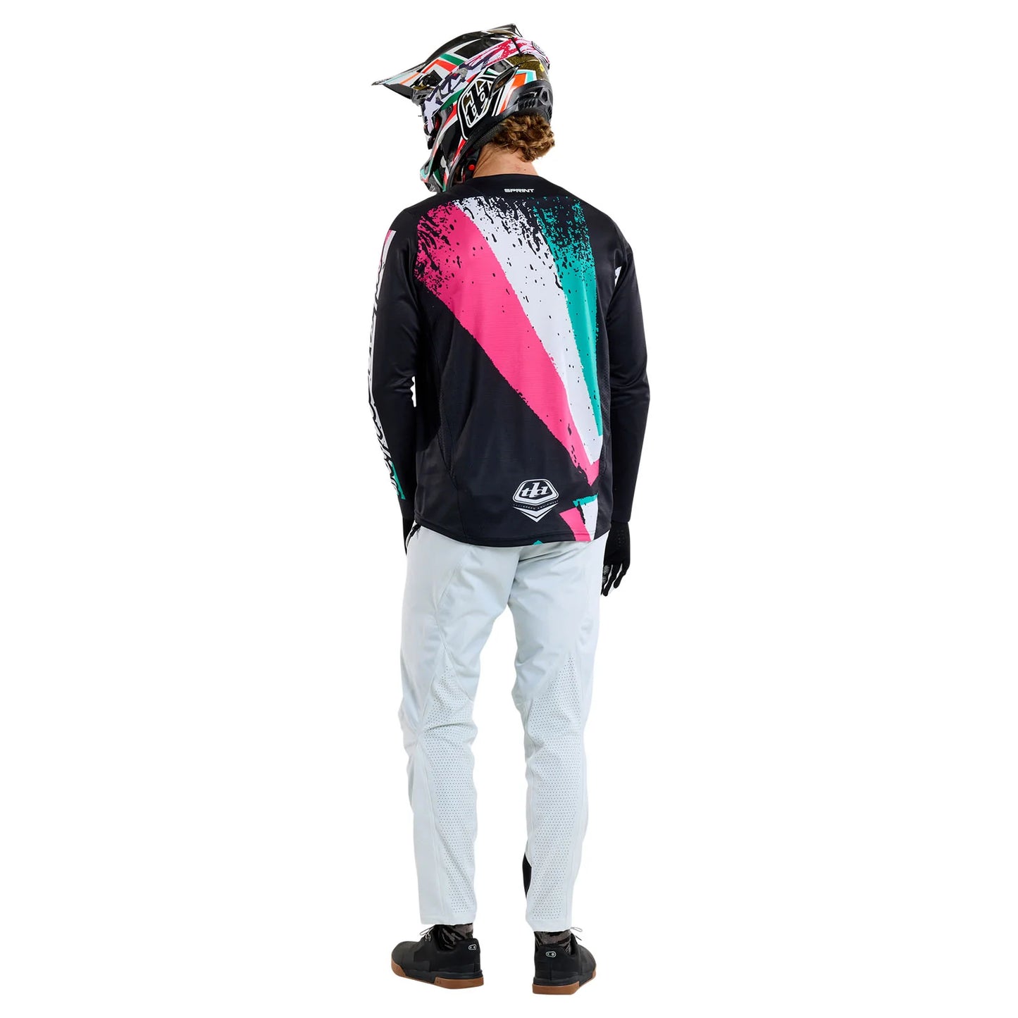 Troy Lee Designs Sprint Long Sleeve MTB Jersey - Full Pull - Black