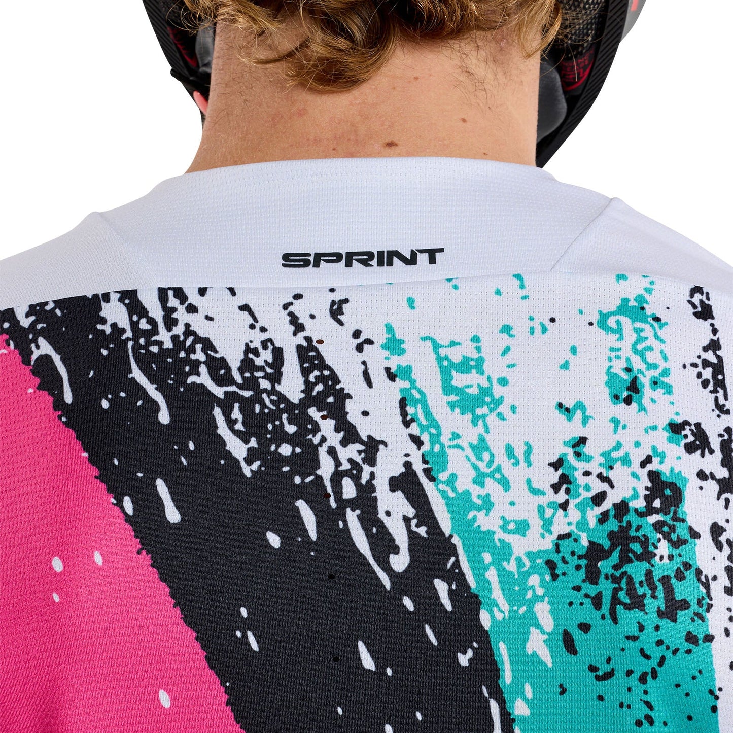 Troy Lee Designs Sprint Long Sleeve MTB Jersey - Full Pull - Chalk