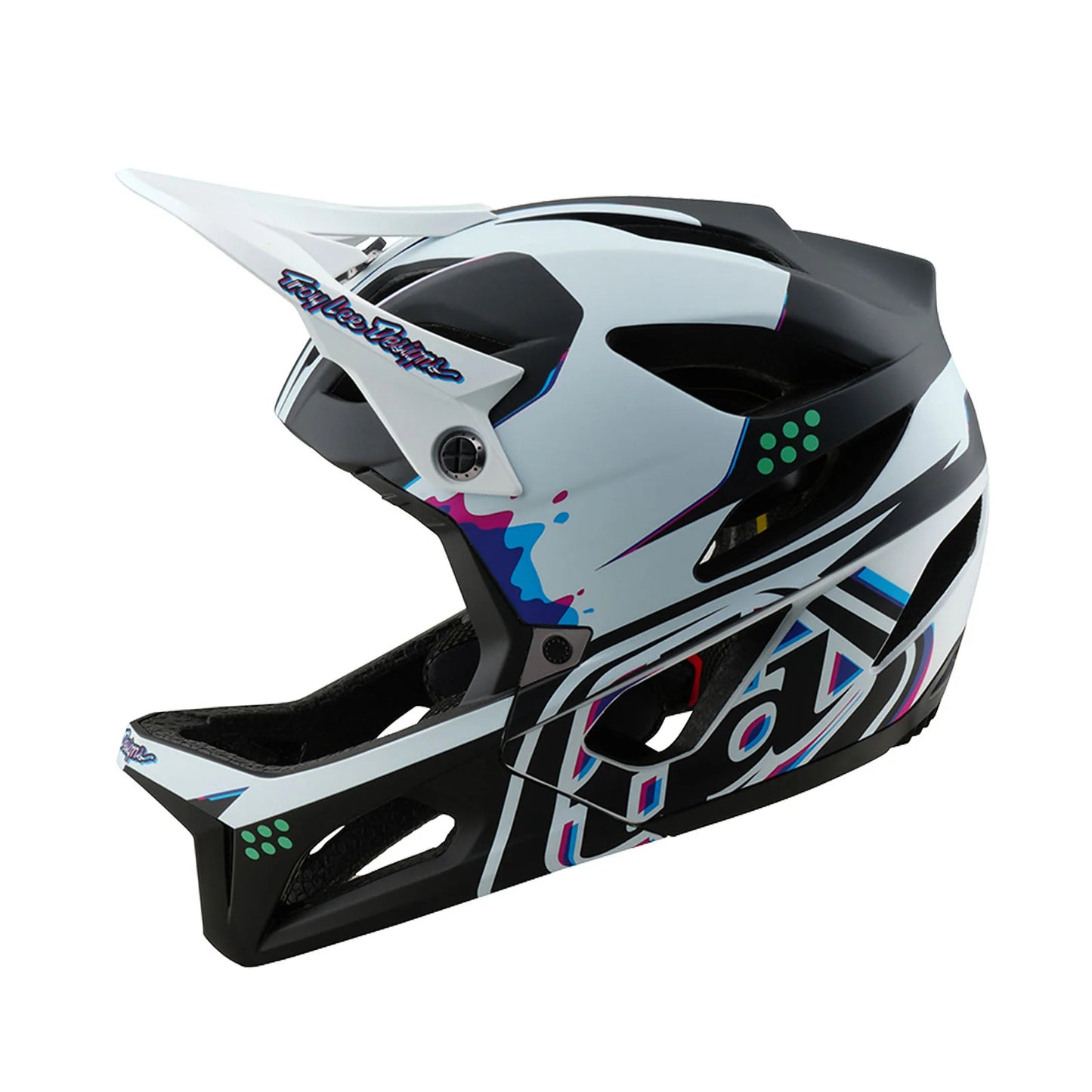Troy Lee Designs Stage Full Face Helmet - Trooper - White
