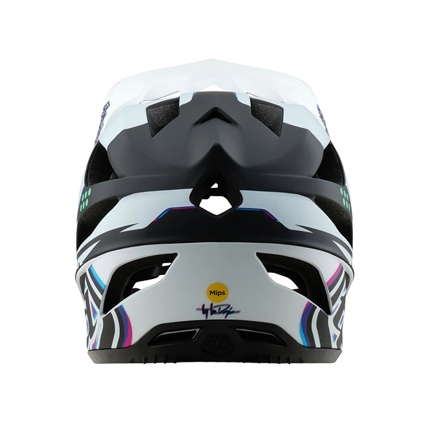 Troy Lee Designs Stage Full Face Helmet - Trooper - White