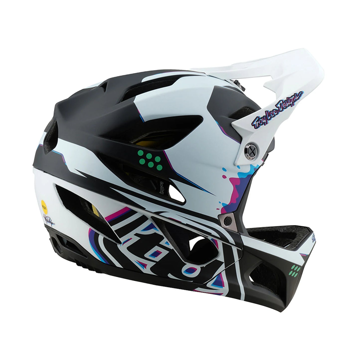 Troy Lee Designs Stage Full Face Helmet - Trooper - White