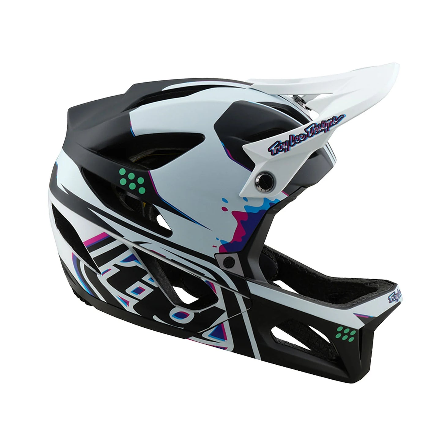 Troy Lee Designs Stage Full Face Helmet - Trooper - White