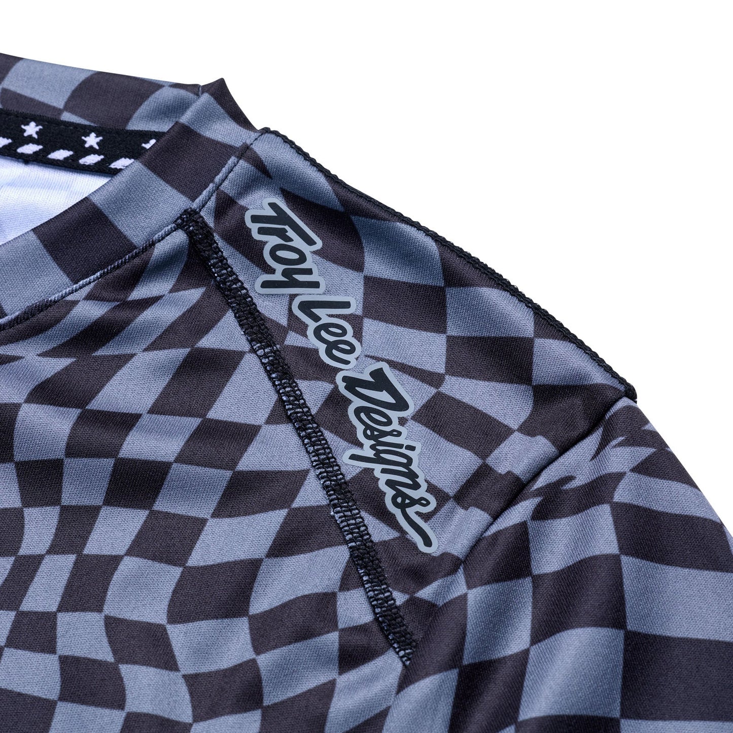 Troy Lee Designs Lilium Long Sleeve MTB Jersey - Womens - Twisted Checkers - Black-Gray