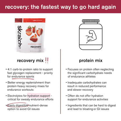 Skratch Labs Sport Recovery Drink Mix - Strawberry & Cream
