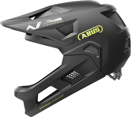 Abus Youdrop Full Face Kids Helmet - Velvet Black