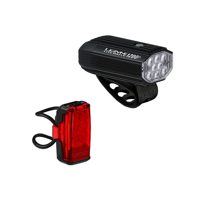 Lezyne Lite Drive 1200+/KTV Drive Pro+ Light Set