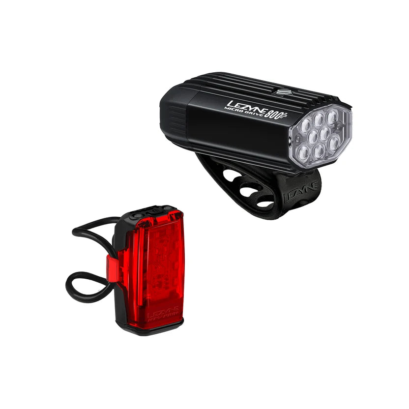 Lezyne Micro Drive 800+/KTV Drive Pro+ Light Set