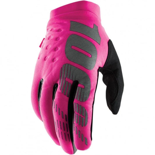 100% Brisker Glove - Neon Pink - 2022 Neon Pink Small 