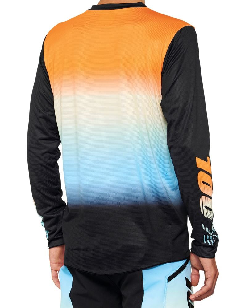 100% R-Core-X Long Sleeve MTB Jersey - Sunset