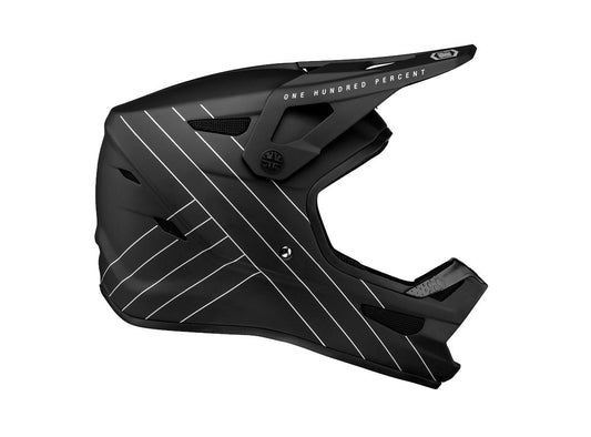 100% Status Full Face Helmet - Black - 2020 Black X-Small 