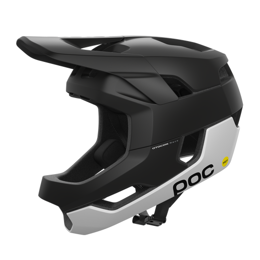 POC Otocon Race MIPS Full Face Helmet - Uranium Black-Hydrogen White Matt Uranium Black - Hydrogen White Matt X-Small 