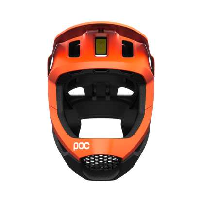 POC Otocon Race MIPS Full Face Helmet - Fluorescent Orange Avip-Uranium Black Matt