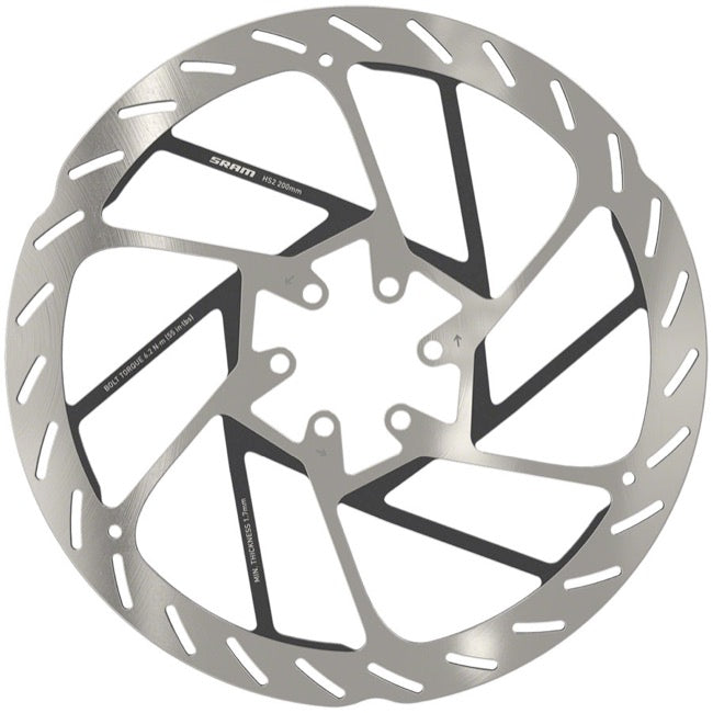 SRAM HS2 Disc Brake Rotor - 6 Bolt Silver 160mm 