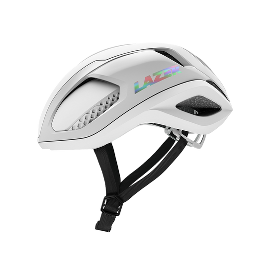 Lazer Vento Kineticore KC SMU Road Helmet - Pure White-Black Straps