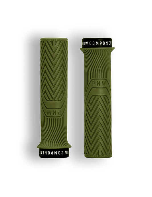 PNW Loam MTB Lock-On Grips - Moss Green
