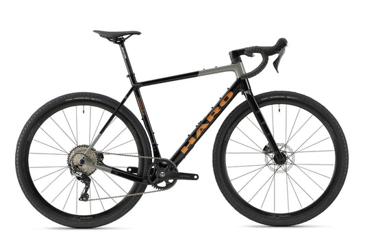 Haro Buzzard Carbon 3 700c - Gloss Jet Black and Gray-Copper