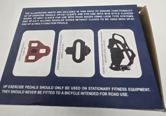 VP Components VP-S1 Triple Trainer Exercise Pedal Kit - Black