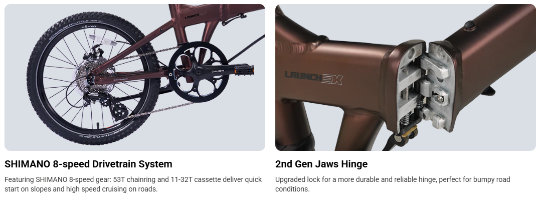 Dahon Launch EX - Rust Brown