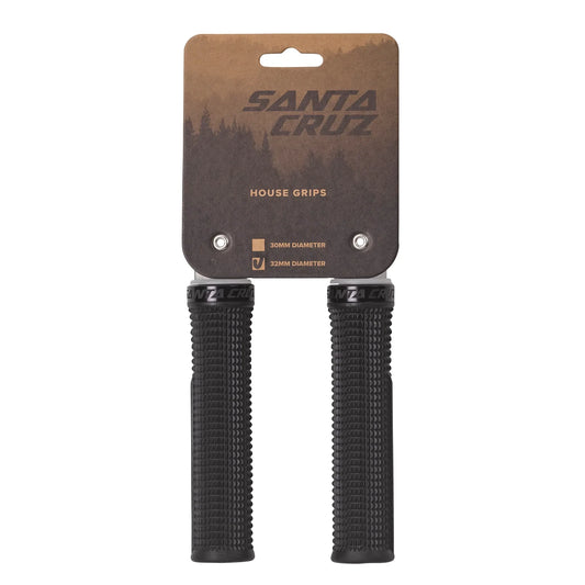 Santa Cruz House Grips - 32mm - Black Black  
