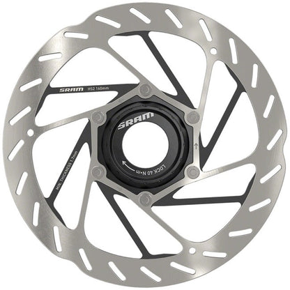 SRAM HS2 Disc Brake Rotor - Center Lock Silver 160mm 