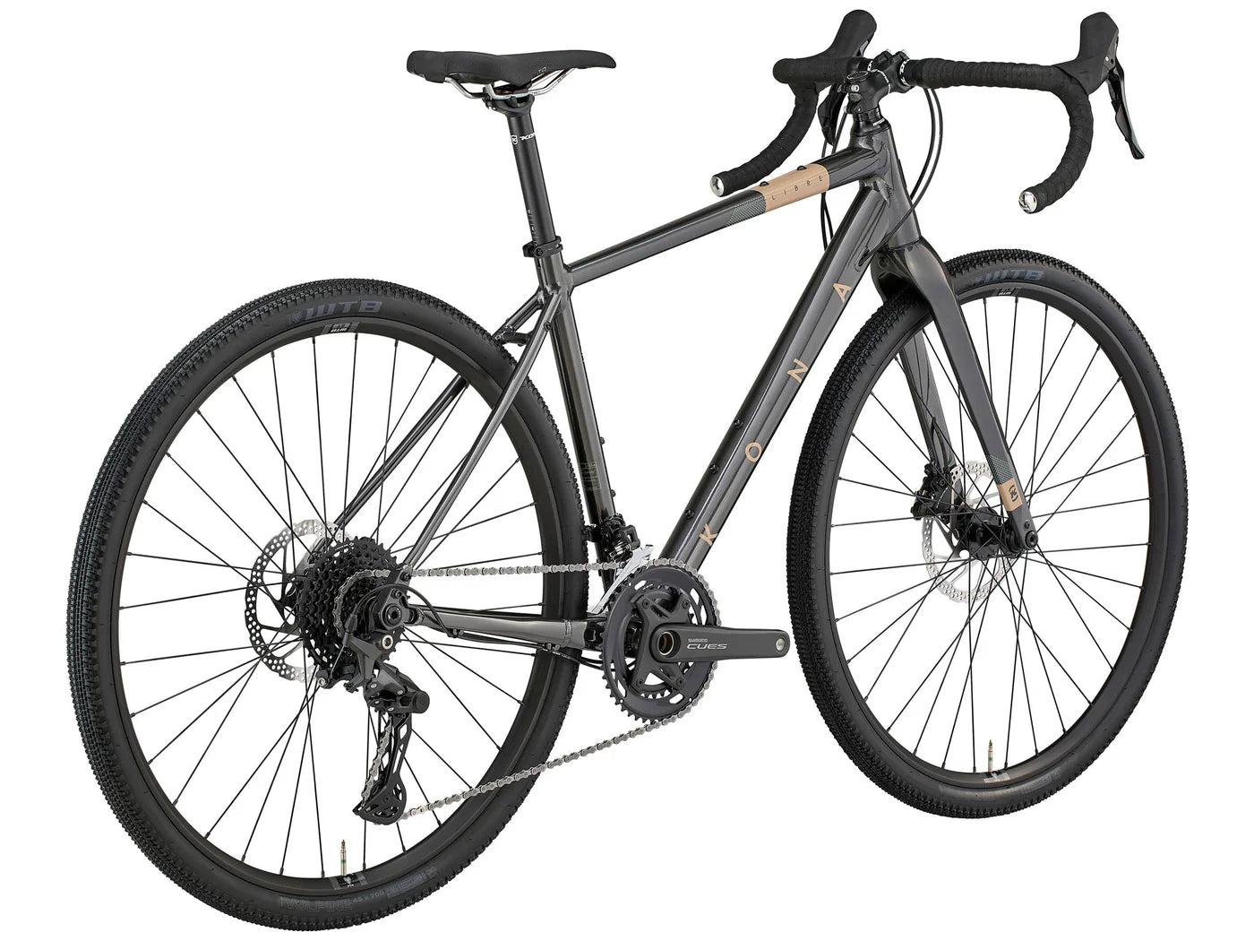 Kona Libre 700c Gravel Bike - Shimano CUES - Gloss Metallic Charcoal