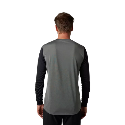 Fox Racing Ranger Tru Dri Long Sleeve MTB Jersey - Pewter
