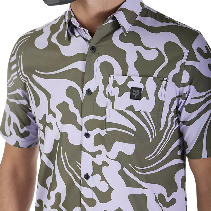 Fox Racing Ranger Short Sleeve Woven MTB Jersey - Military Green
