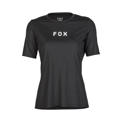 Fox Racing Ranger Short Sleeve MTB Jersey - Wordmark - Womens - Black