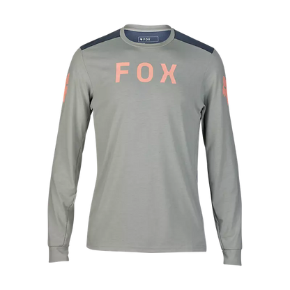 Fox Racing Ranger Dri Release Long Sleeve MTB Jersey - Aviation - Gray Vintage
