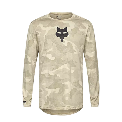 Fox Racing Ranger Tru Dri Long Sleeve MTB Jersey - Cream - S25