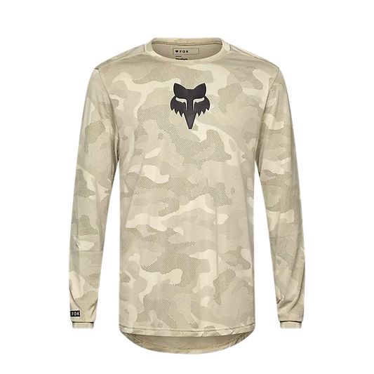 Fox Racing Ranger Tru Dri Long Sleeve MTB Jersey - Cream - S25