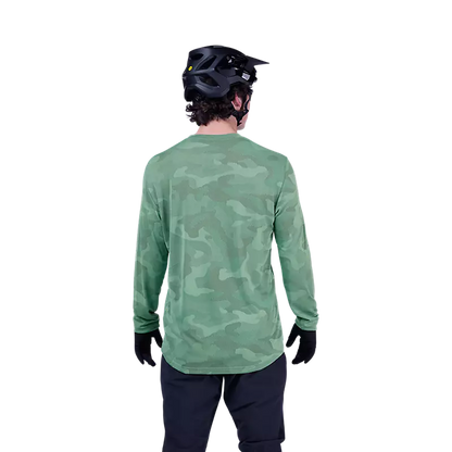 Fox Racing Ranger Tru Dri Long Sleeve MTB Jersey - Pine