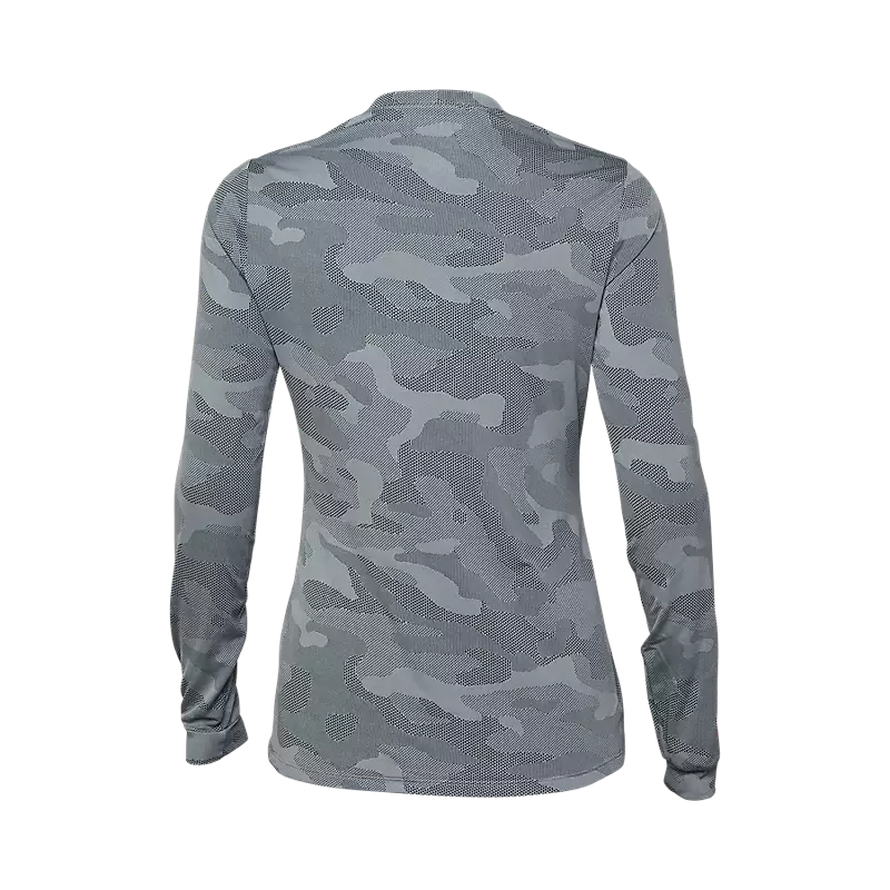 Fox Racing Ranger Tru Dri Long Sleeve MTB Jersey - Womens - Cool Gray