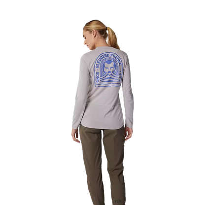 Fox Racing Ranger Dri Release Long Sleeve MTB Jersey - Womens - Gray-Light Gray