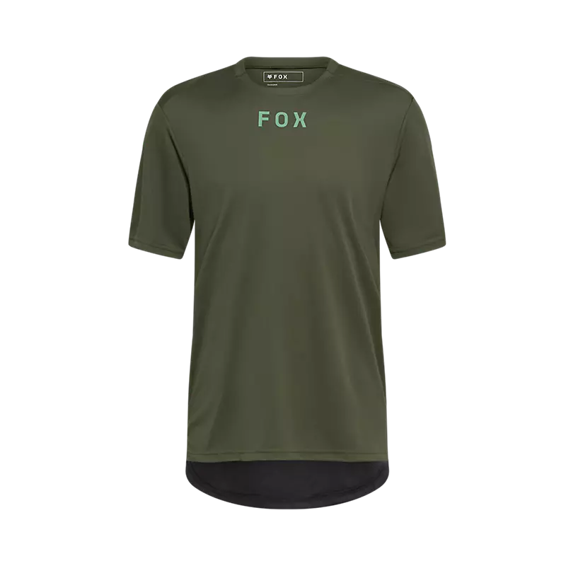Fox Racing Ranger Short Sleeve MTB Jersey - Wordmark - Dark Sage