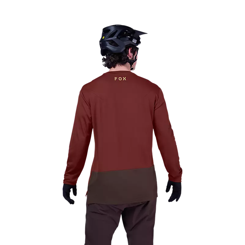 Fox Racing Ranger Long Sleeve MTB Jersey - Fox Head - Rust
