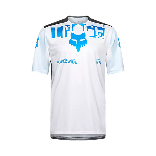 Fox Racing Ranger Short Sleeve MTB Jersey - Digi image - White