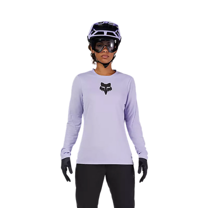 Fox Racing Ranger Long Sleeve MTB Jersey - Fox Head - Womens - Lilac
