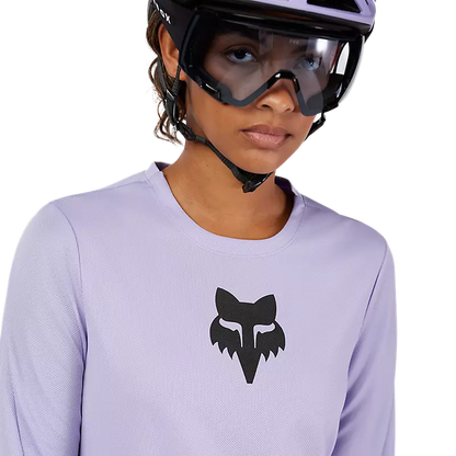 Fox Racing Ranger Long Sleeve MTB Jersey - Fox Head - Womens - Lilac