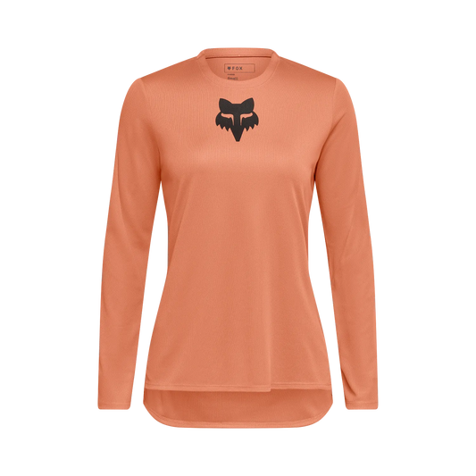 Fox Racing Ranger Long Sleeve MTB Jersey - Fox Head - Womens - Coral