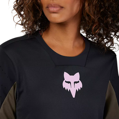 Fox Racing Defend Long Sleeve MTB Jersey - Park - Womens - Black