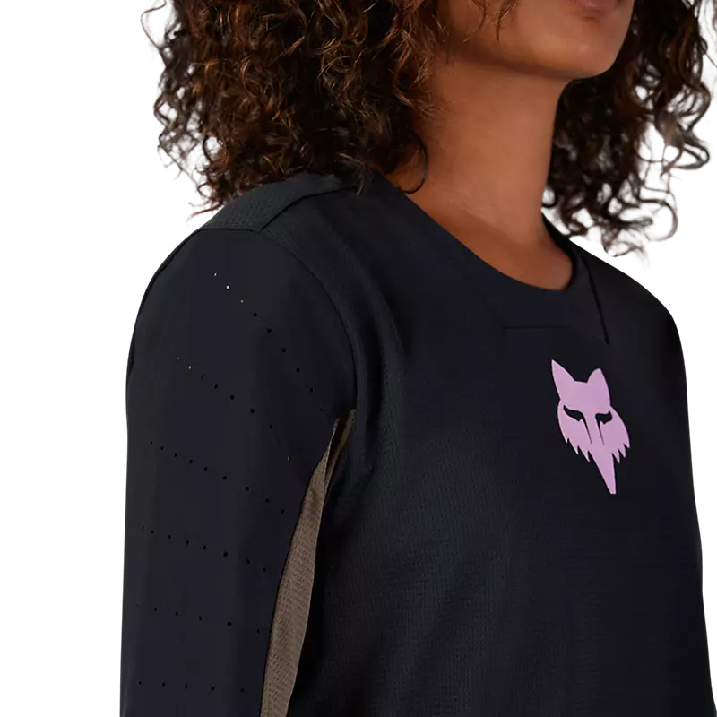 Fox Racing Defend Long Sleeve MTB Jersey - Park - Womens - Black