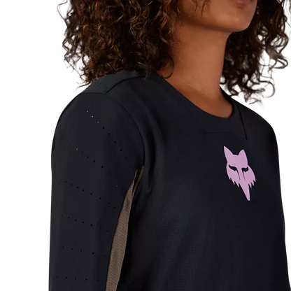 Fox Racing Defend Long Sleeve MTB Jersey - Park - Womens - Black