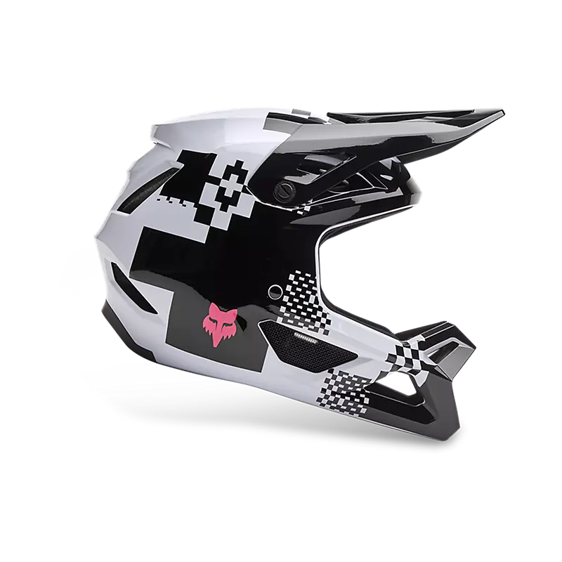 Fox Racing Rampage Full Face Helmet - Digi Image - Youth - Black-White