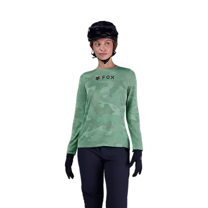 Fox Racing Ranger Tru Dri Long Sleeve MTB Jersey - Womens - Pine