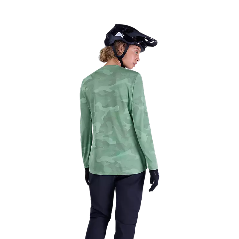 Fox Racing Ranger Tru Dri Long Sleeve MTB Jersey - Womens - Pine